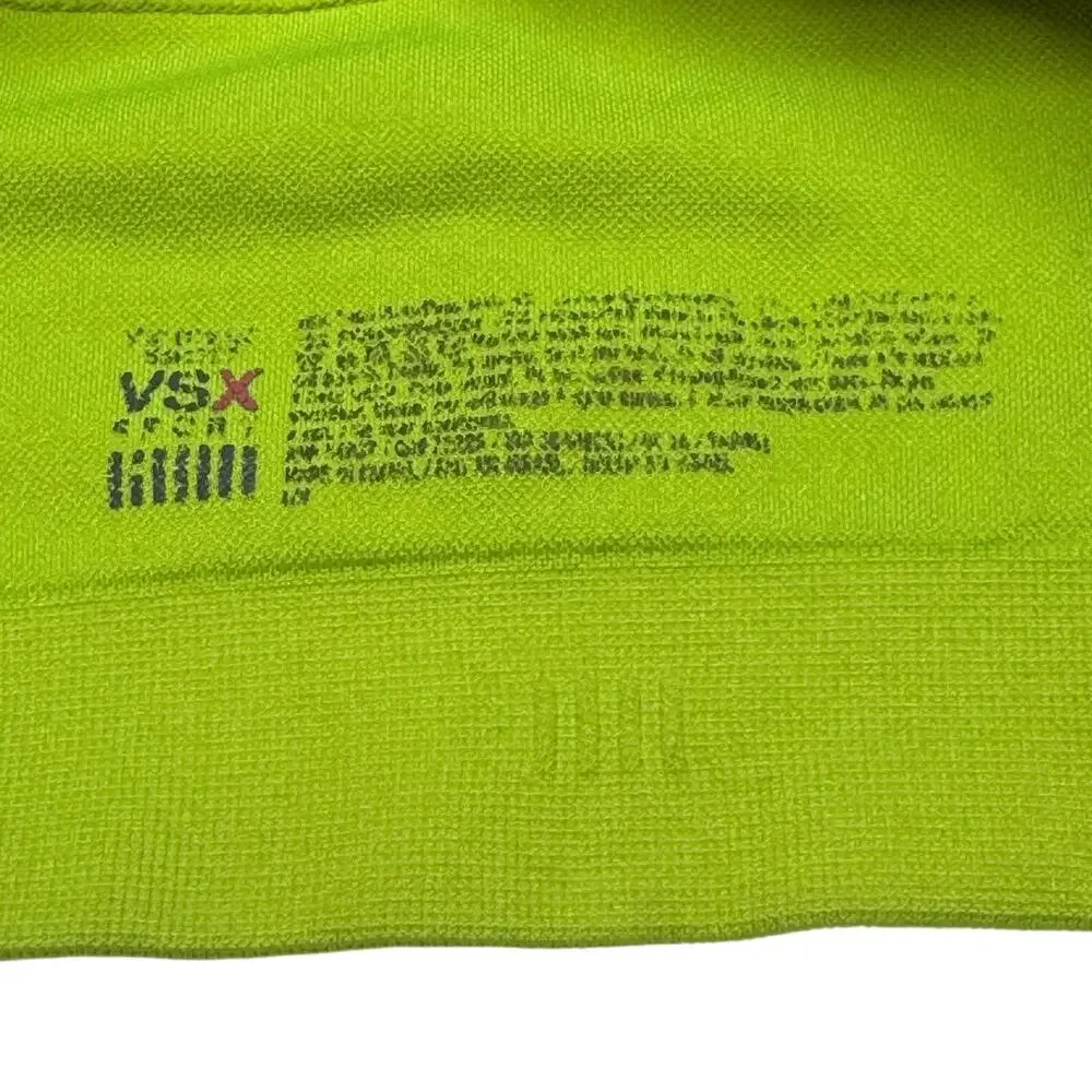 VSX Victoria's Secret Sport Racerback Sports Bra Neon Yellow Black Medium